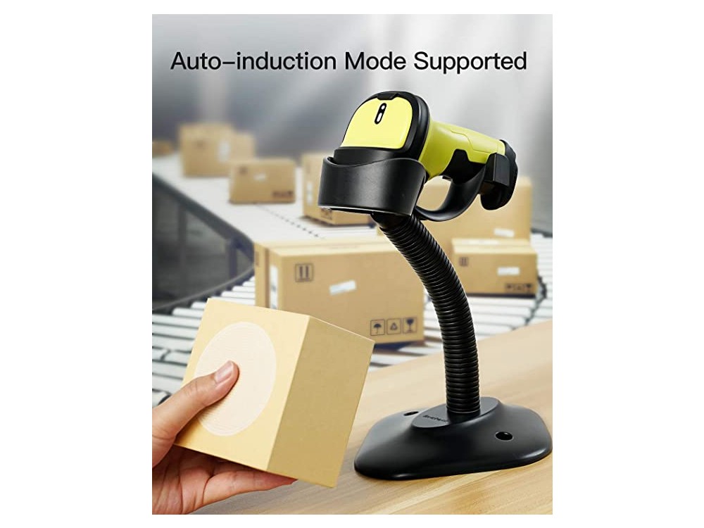Inateck BCST-60 Barcode Scanner Wireless 2.4 GHz, Χειρός Ασύρματο με Δυνατότητα Ανάγνωσης 1D Barcodes