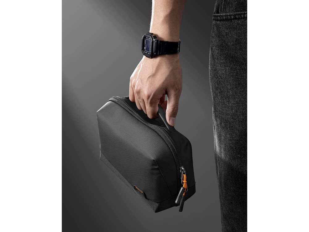 Inateck Premium Tech Pouch Electronics, Organiser, (26cm x 9.5cm x 15cm) Waterproof, Black