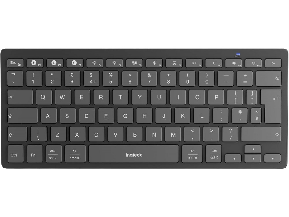 Inateck Ultra Slim Bluetooth Multi-Device Keyboard, Black