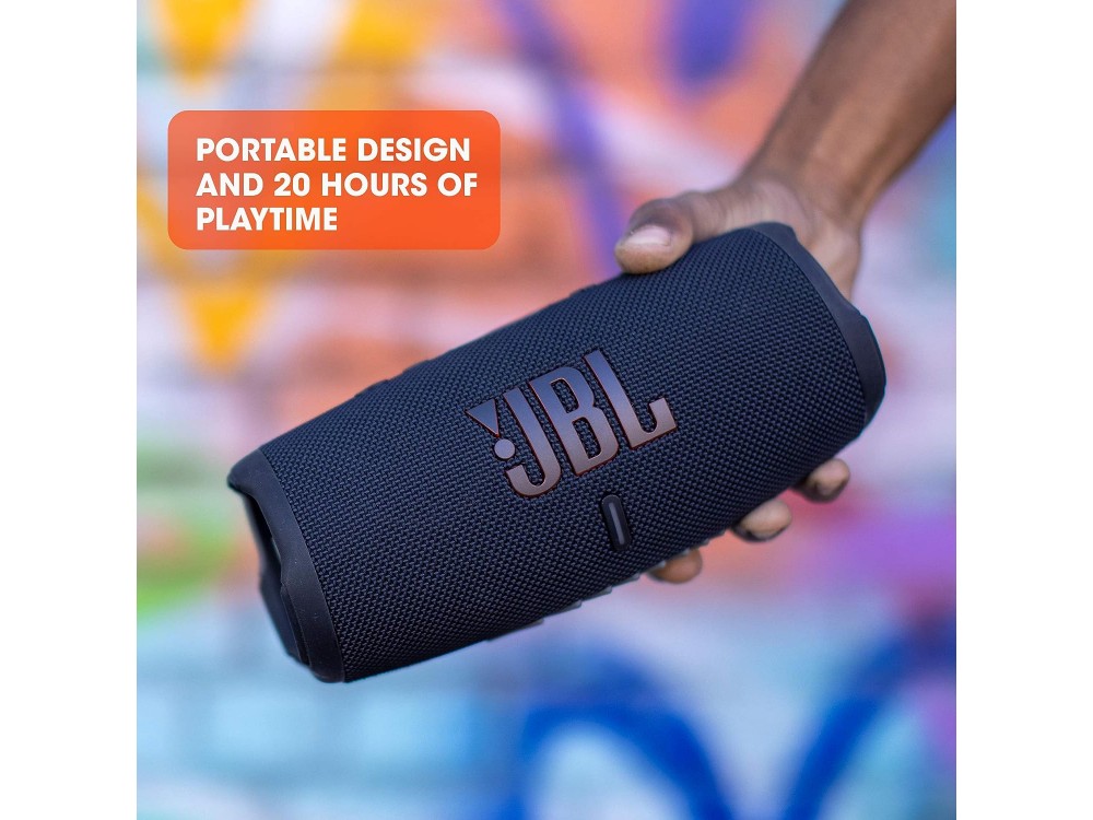 JBL Charge 5, Waterproof Portable Bluetooth Speaker 40W RMS, IP67, with Battery Life up to 20 Hours, Black