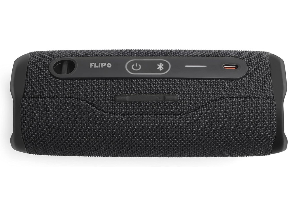 JBL Flip 6, Αδιάβροχο Ηχείο Bluetooth IPX7 με Λειτουργία PartyBoost και Διάρκεια Μπαταρίας έως 12 Ώρες, Black