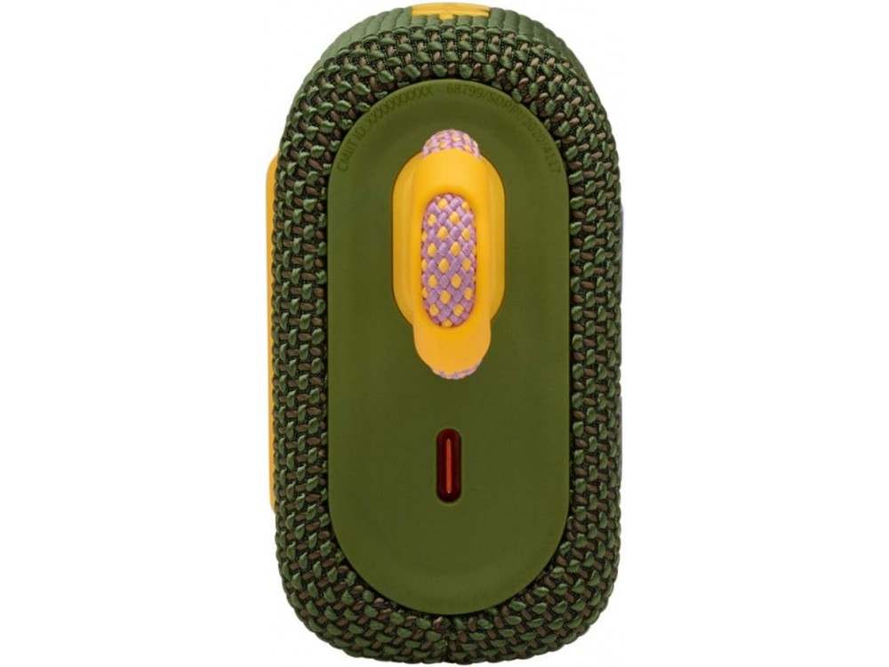 JBL Go 3, Αδιάβροχο Ηχείο Bluetooth 4.2W RMS, IP67, Compact με Διάρκεια Μπαταρίας έως 5 Ώρες, Green
