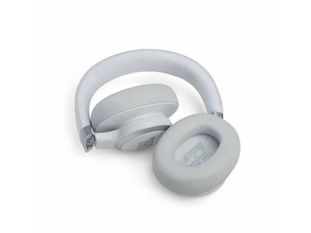 JBL Live 660NC, Over-Ear Wireless Bluetooth ANC Headphones with Quick Charge & Battery Life of up to 50 Hours, White