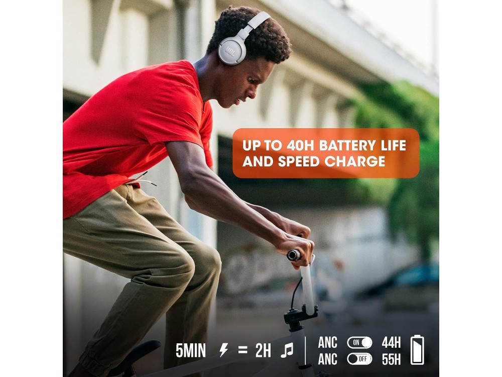 JBL Tune 510BT, On-Ear Ασύρματα Ακουστικά Bluetooth με Speed Charge, Multi-Point Connection & Μπαταρία έως 40 Ώρες, Black