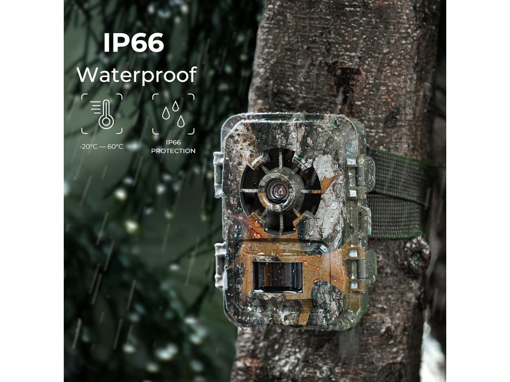 K&F Concept A101XS Αδιάβροχη Κάμερα Κυνηγιού 24MP 1296P, IP66 με Smart Night Vision και Ανίχνευση Κίνησης
