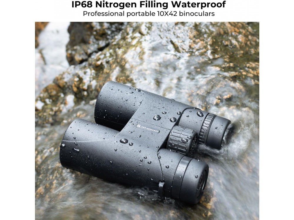 K&F Concept KF33.082 Waterproof Binoculars 10X42, IP68 with BAK4 Prism, FMC Lens