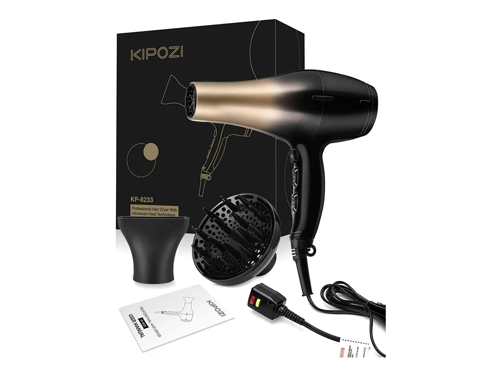 Kipozi RCY-8233 Hair Dryer, Πιστολάκι Μαλλιών 1800W, 3 Modes Θερμοκρασίας & Cool Shot Buuton, 2 Ταχυτήτων