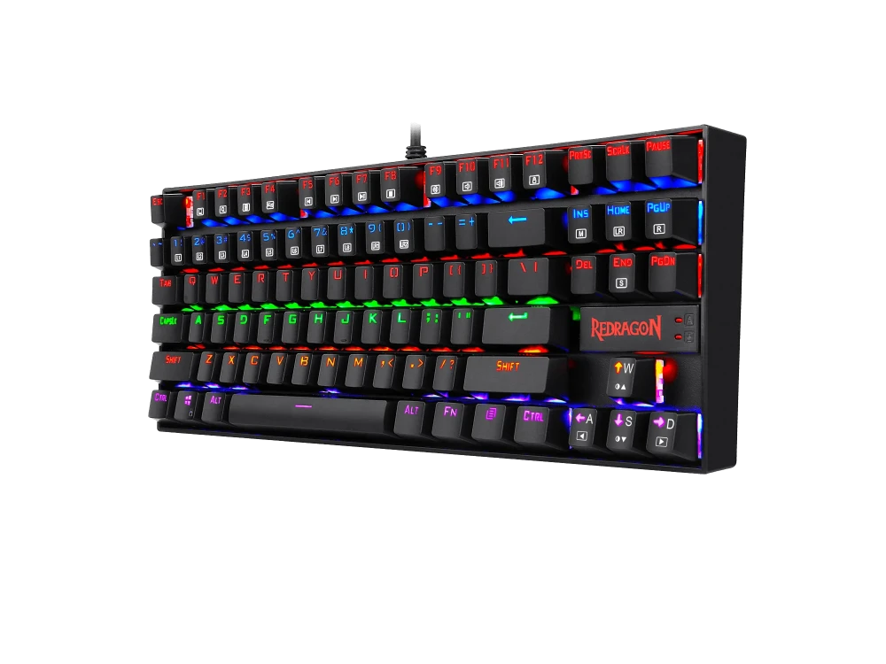 Redragon KUMARA K552 KUMARA Gaming Μηχανικό Πληκτρολόγιο Tenkeyless (US layout) με Outemu Blue Switches & RGB Φωτισμό (US layout