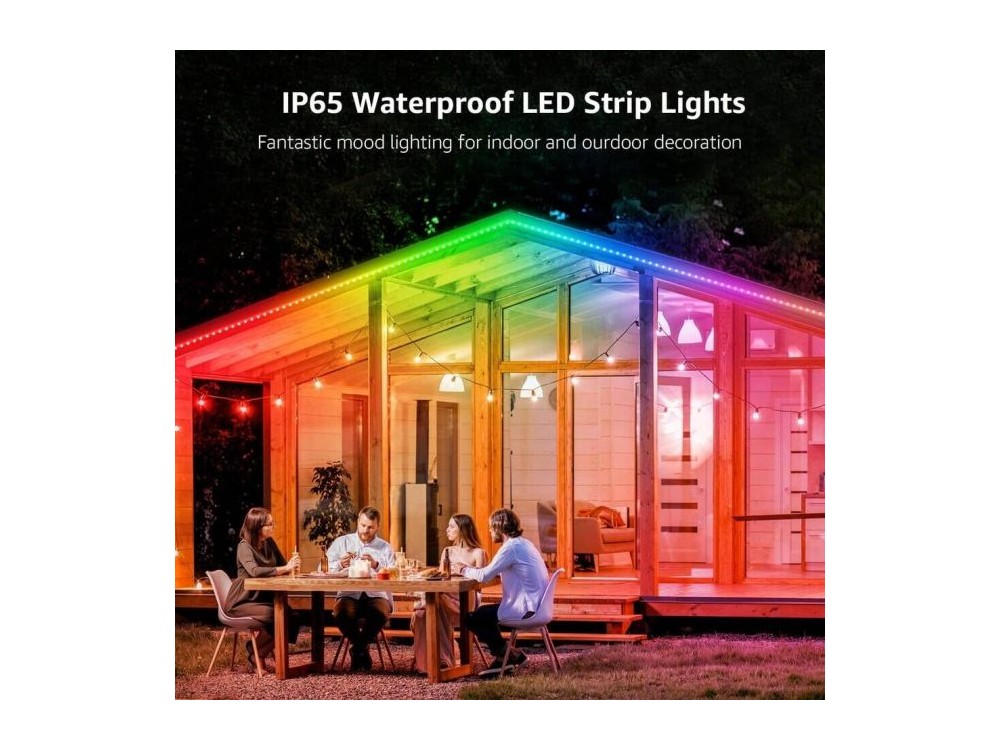 LE Professional MagicColor RGB (RGBIC) LED Strip 10m (2*5m), With Remote Controller, 16 Colors(Static & Rainbow),Waterproof