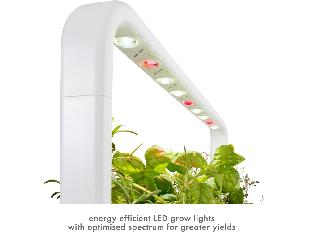 Click and Grow The Smart Garden 9, Smart Planter with 3 Basil Pods, Beige
