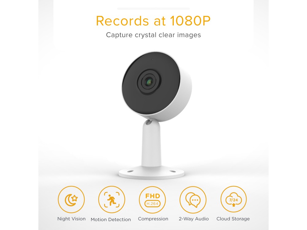 Laxihub M4T IP Camera 2K, 3MP, Νυχτερινή όραση, 2-Way Audio, WiFi και ανίχνευση κίνησης με Human AI