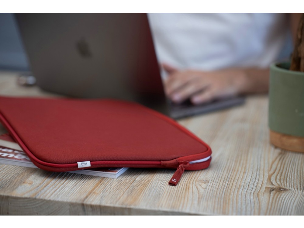 MW Basics ²Life Sleeve/Θήκη Macbook Air 15" / Laptop DELL XPS / HP / Surface, Red / White