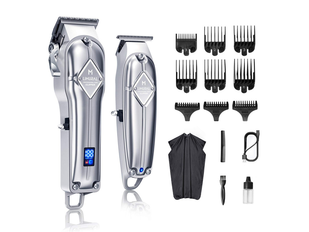 Limural K11S + I11 16 in 1 Σετ Κουρευτικής Μηχανής με Ασύρματο Hair Clipper & T-Blade Beard Trimmer