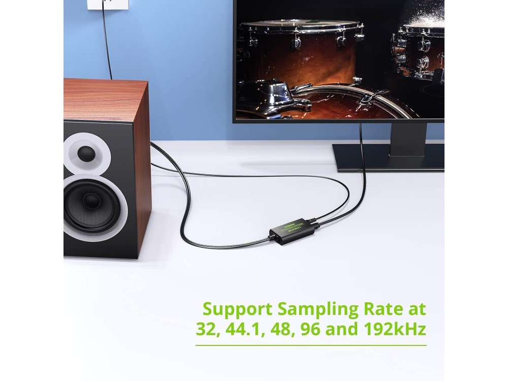 Linkfor Digital To Analog Audio Converter, 192kHz DAC Adapter from Optical Coaxial/SPDIF to RCA L/R