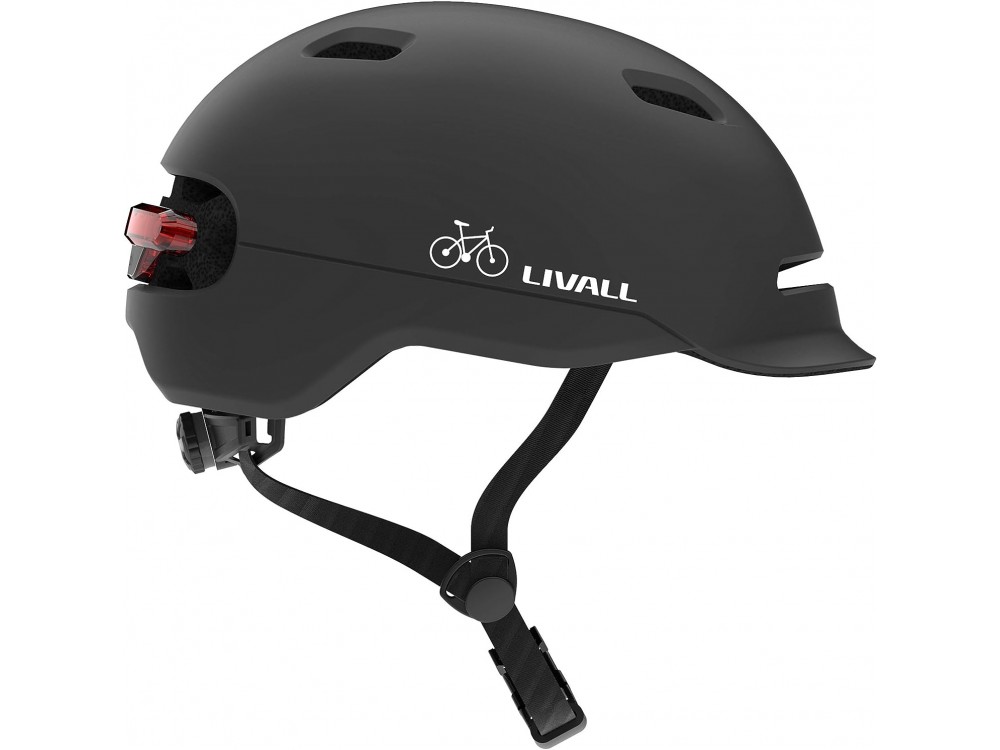 Livall C20, Smart Scooter Helmet, IPX4, with SOS system & battery life up to 48 hours, 57-61 cm, black