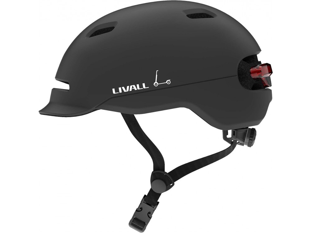 Livall C20, Smart Scooter Helmet, IPX4, with SOS system & battery life up to 48 hours, 57-61 cm, black