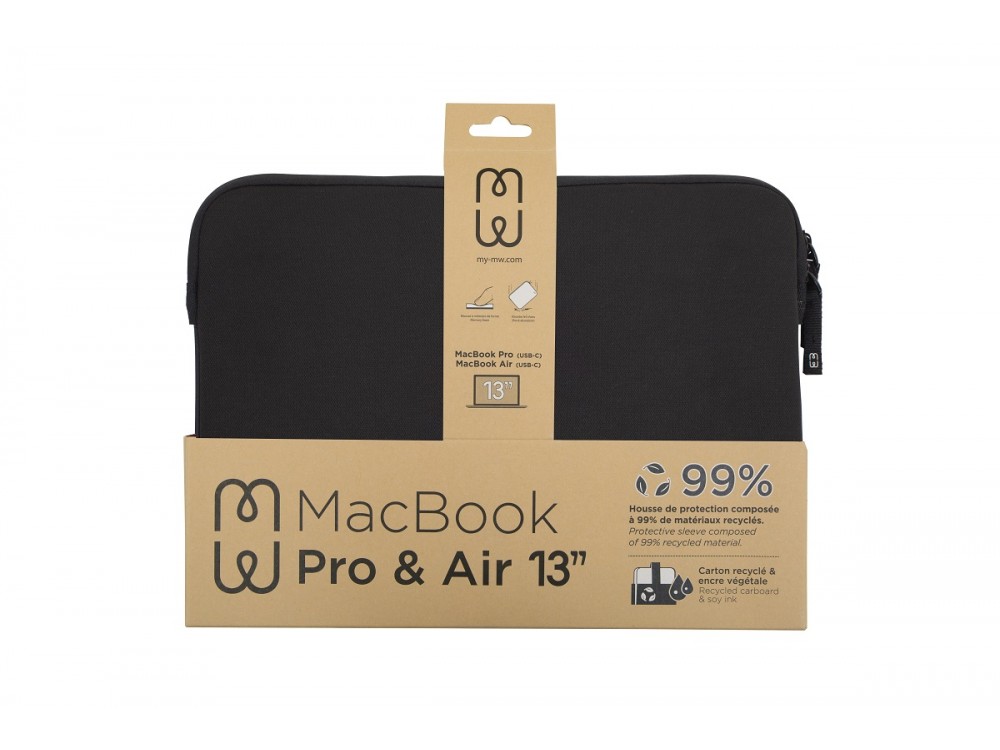 MW Basics ²Life Sleeve/Case Macbook Air 15" / Laptop DELL XPS / HP / Surface, Black / White