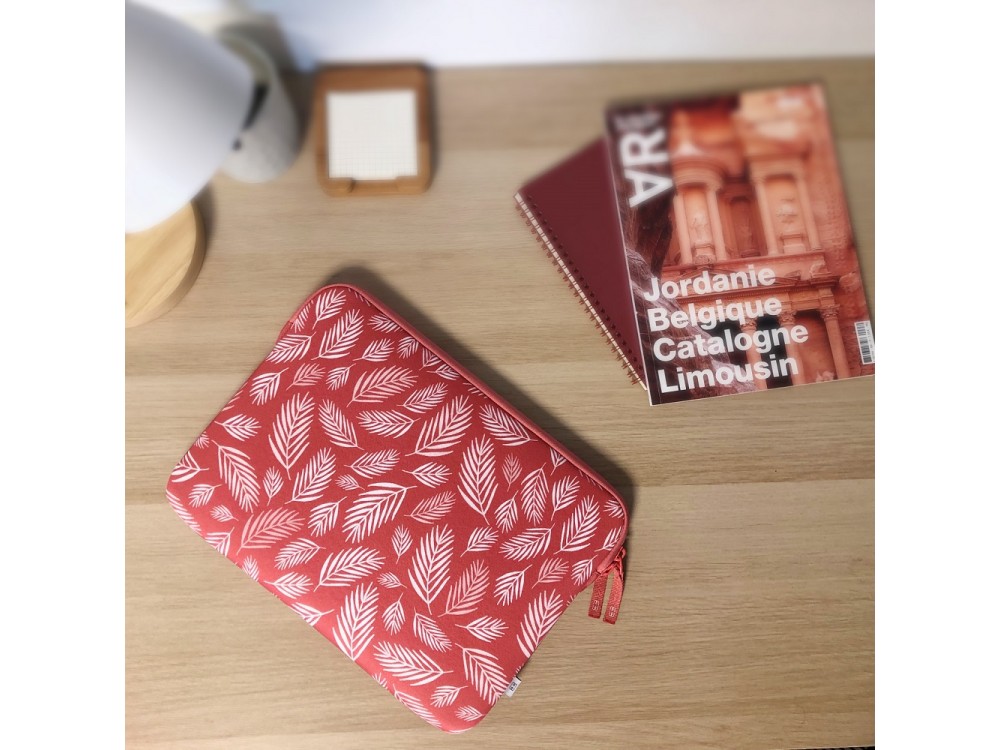 MW Basics ²Life Sleeve/Case Macbook Air 15" / Laptop DELL XPS / HP / Surface, Botanic Red