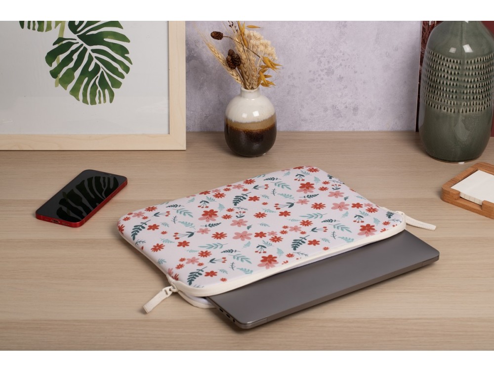 MW Basics ²Life Sleeve/Θήκη Macbook Pro & Air 13" (USB-C) / Laptop DELL XPS / HP / Surface, Flower Bomb