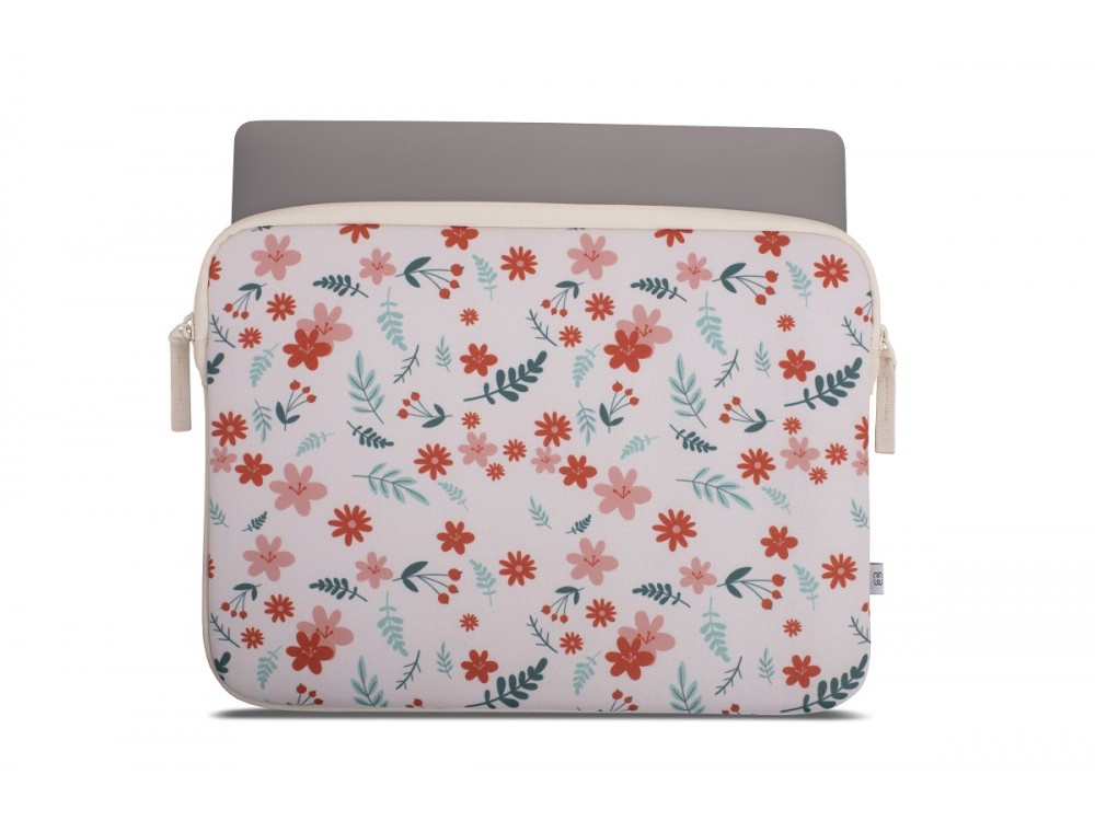 MW Basics ²Life Sleeve/Case Macbook Pro & Air 13" (USB-C) / Laptop DELL XPS / HP / Surface, Flower Bomb