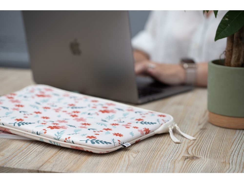 MW Basics ²Life Sleeve/Θήκη Macbook Pro & Air 13" (USB-C) / Laptop DELL XPS / HP / Surface, Flower Bomb