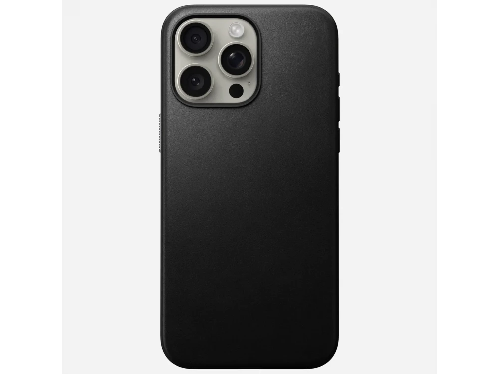 Nomad iPhone 15 Pro Max Modern Leather Case, Δερμάτινη Θήκη με MagSafe, Black