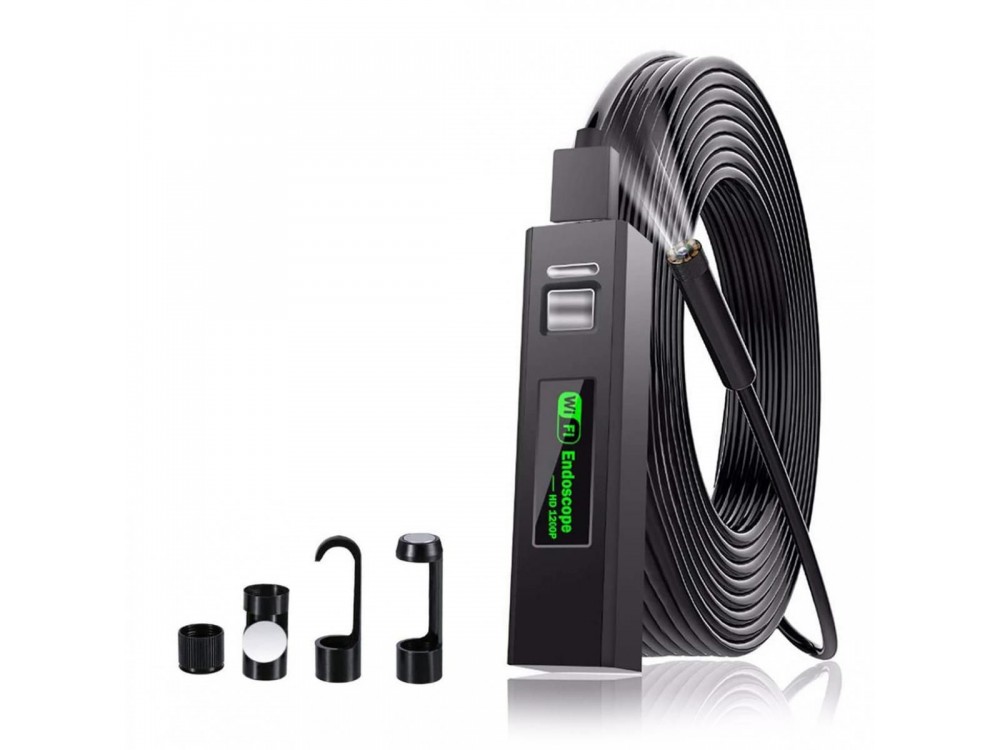 K&F Concept GW45.0004 IP68 Waterproof Endoscope Camera, with 1600x1200 Resolution & 5m Cable for Android / iOS