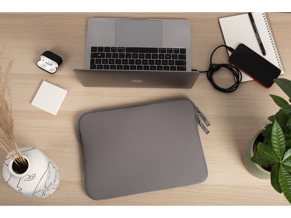 MW Basics ²Life Sleeve/Case Macbook Pro & Air 16" / Laptop DELL XPS / HP / Surface, Gray / White