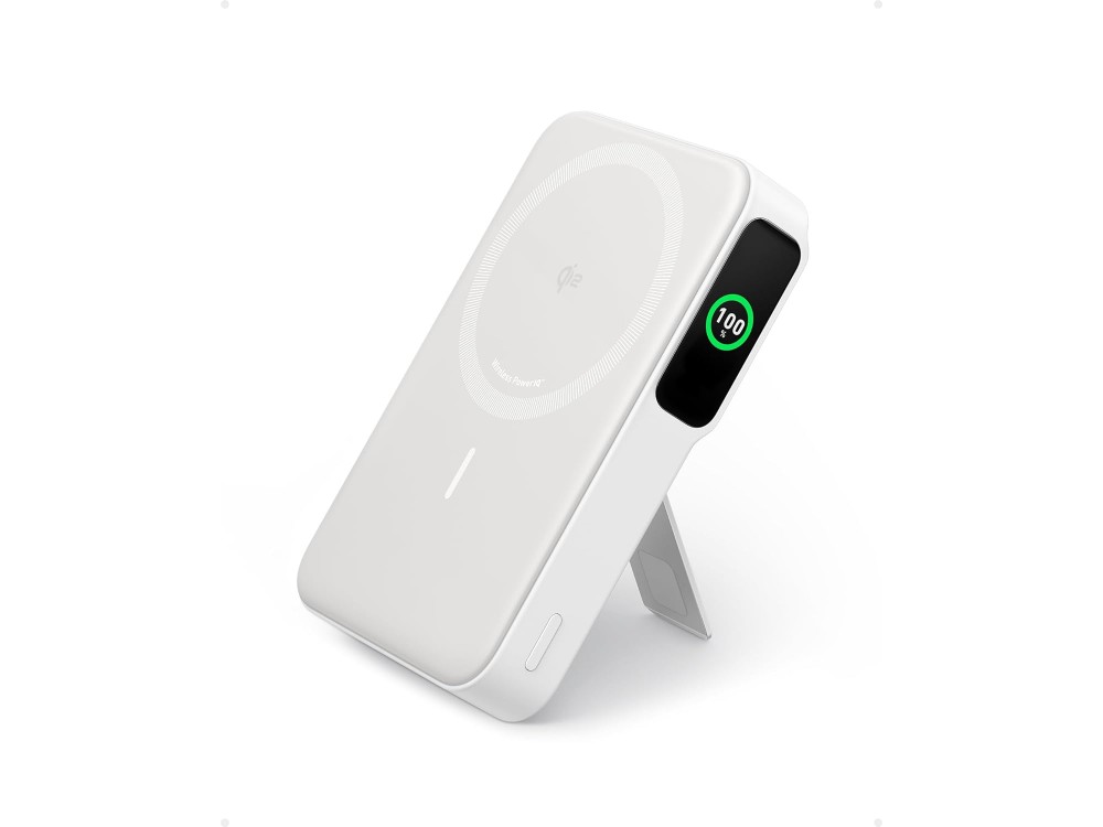Anker PowerCore MagGo 10K, Μαγνητικό Power Bank 10.000mAh Qi2 Certified 15W MagSafe για iPhone 14 / 15 Series, White