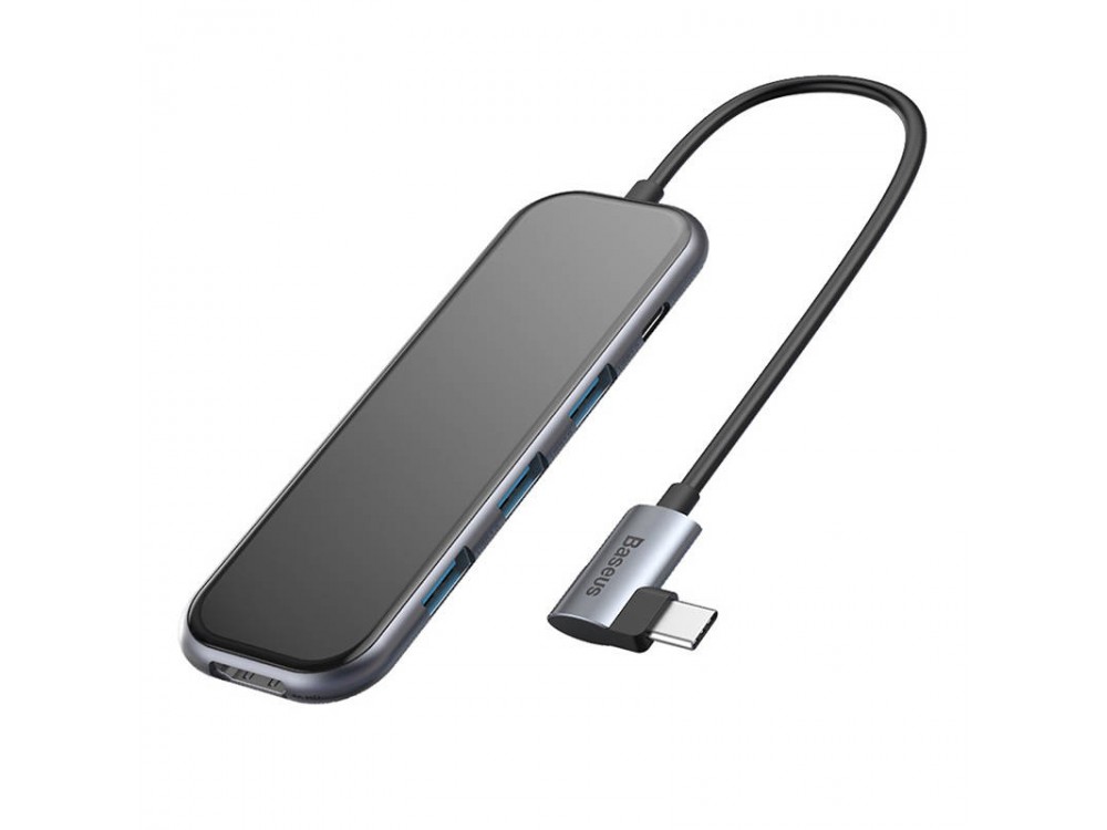 Baseus 5-1 Aluminum 5-in-1 USB C OTG Hub 6W with 4K HDMI + 3*USB3.0 Ports