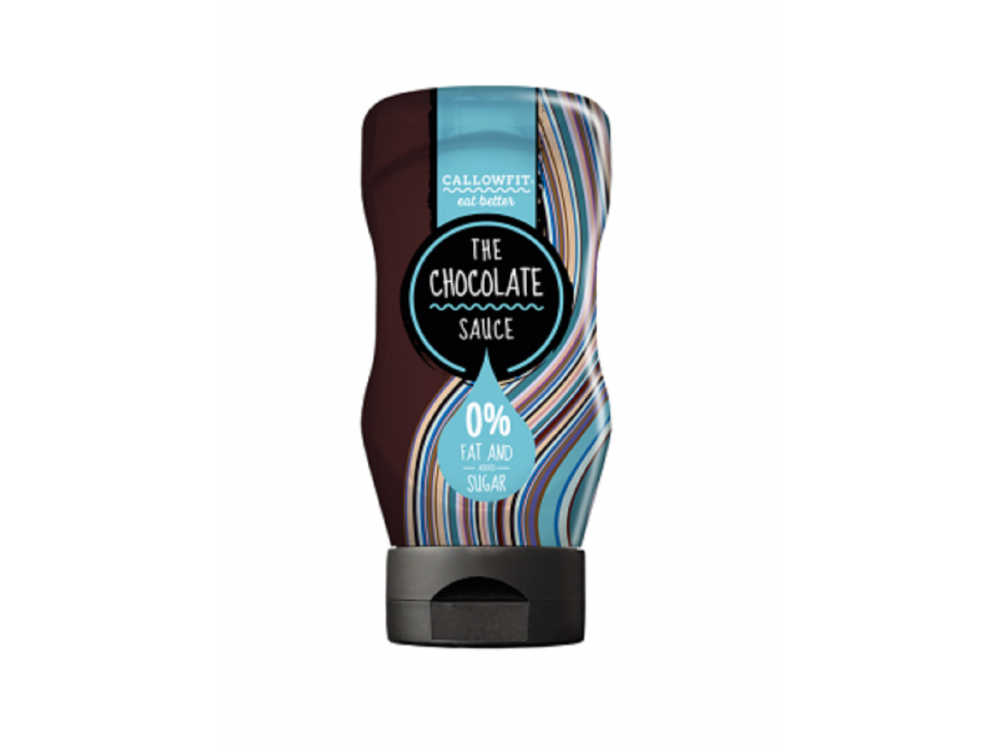 Callowfit The Chocolate Sauce Σιρόπι Ζαχαροπλαστικής με Γεύση Σοκολάτα με 0 Ζάχαρη & 0 Λιπαρά, 300ml