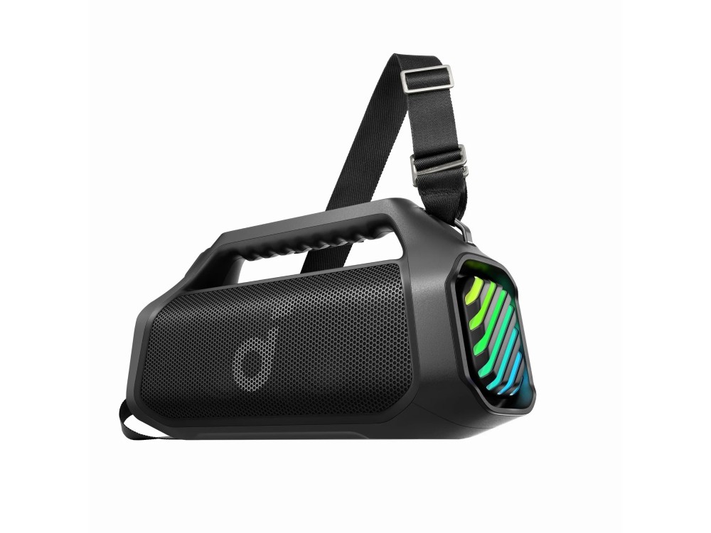 Anker Soundcore Boom 2 Pro Portable Bluetooth Speaker 140W IP68, BassUp 2.0, 2+2 Channels, RGB Lights 20H Playtime, Phantom Black