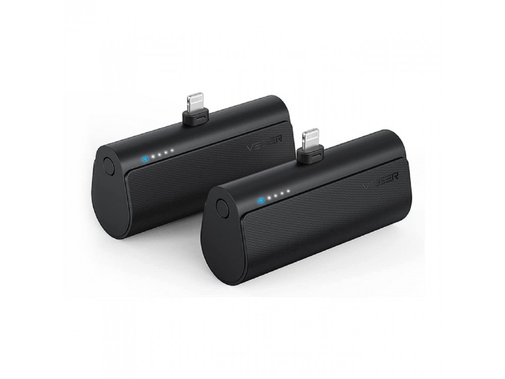Veger V0556P 5000 PD 22.5W Lightning Mini Power Bank 5.000mAh Power Delivery & QC3.0, Black