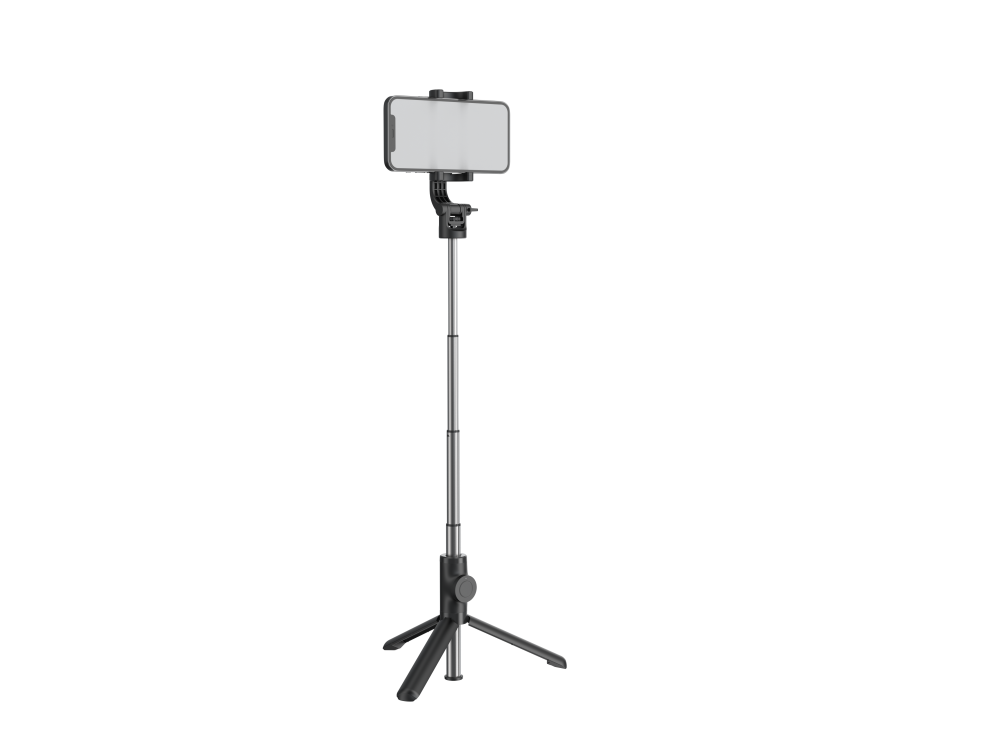 Swissten Aluminum Tripod Pro Bluetooth Selfie Stick & Τρίποδο με Remote, 21-64cm Επεκτεινόμενο Wireless για Smartphone & GoPro