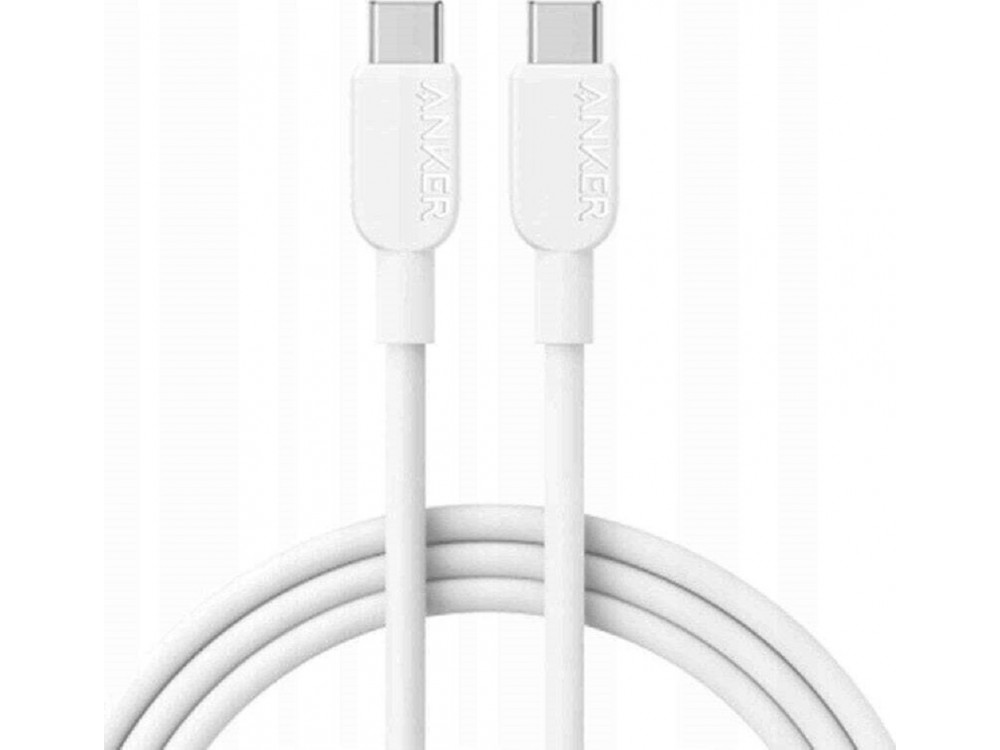 Anker 310 USB-C to USB-C Cable 0.9m with Nylon Braid 240W USB-IF Certified Super Fast Charging, White