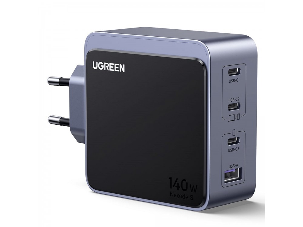 Ugreen Charger X570 GaN 140W with USB-A Port & 3 USB-C Ports, PD / QC 4.0, Grey