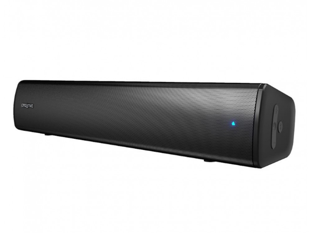 Creative Stage Air V2 Bluetooth Soundbar Υπολογιστή 2.0 με Bluetooth και Ισχύ 20W, Μαύρο