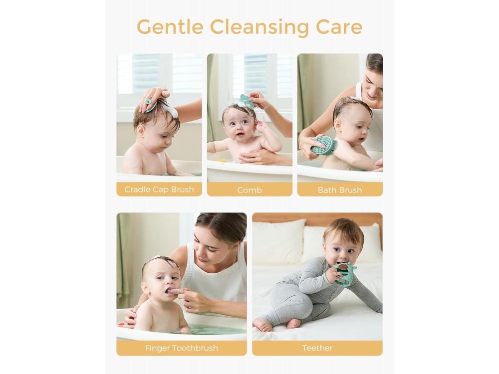 Momcozy Elite All-in-one Baby Kit, 11-Piece Basic Baby Kit for Care, Health & Cleanliness, Green