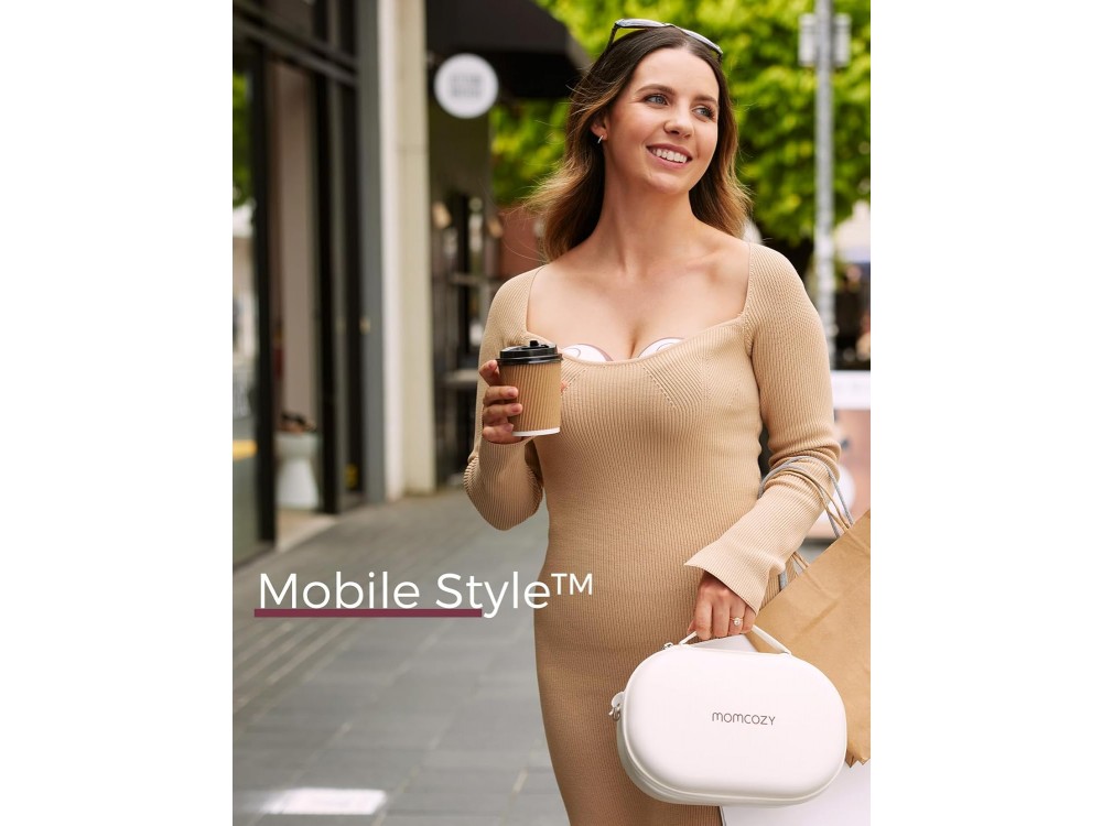 Momcozy M6 Breast Pump Hands Free, Ηλεκτρικό Διπλό Θήλαστρο με 3 Λειτουργίες, Χρονοδιακόπτη & 9 Επίπεδα Έντασης, Cozy Red