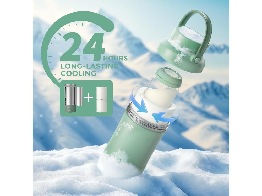 Momcozy Portable Breast Milk Cooler, 650ml, Green
