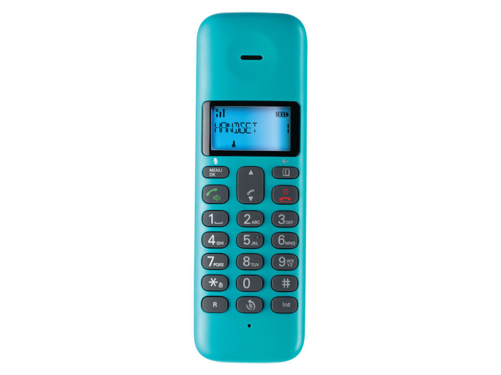 Motorola T301 Ασύρματο Τηλέφωνο με Aνοιχτή Aκρόαση & Τηλεφωνικό Κατάλογο 50 Ονομάτων, Τιρκουάζ