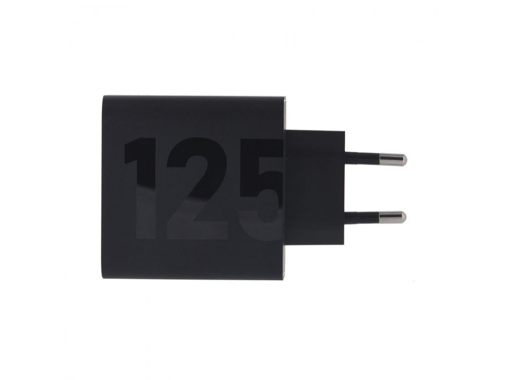 Motorola SJMC1252 Black Type-C fast charger with GanFast charging technology and 1m Type-C to Type-C cable-125W