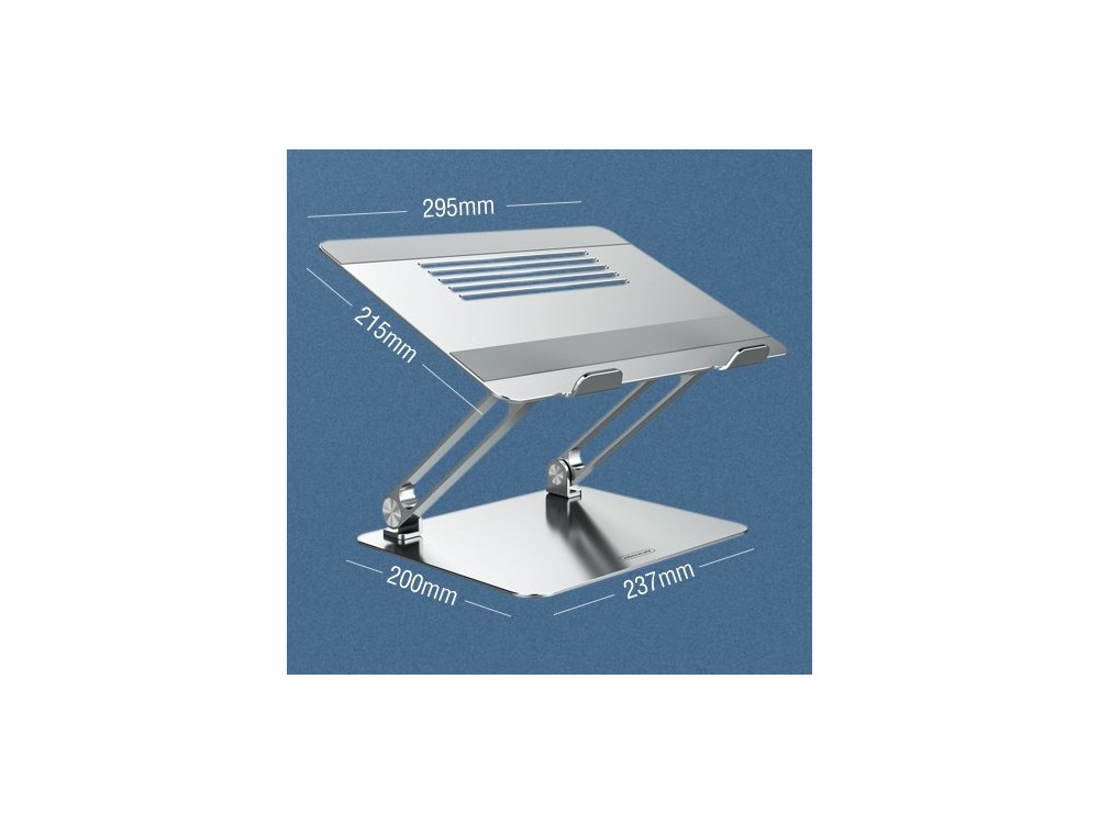 Nillkin ProDesk Portable & Adjustable Laptop Stand Riser Aluminum, Ergonomic Stand for Laptop 11-17.3", Grey