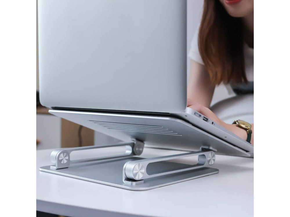 Nillkin ProDesk Portable & Adjustable Laptop Stand Riser Aluminum, Εργονομική Βάση/Stand για Laptop 11-17.3", Silver