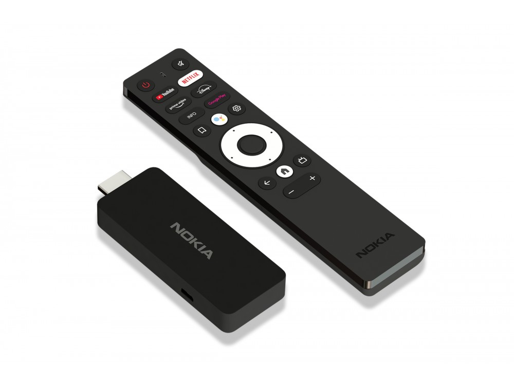 Nokia Streaming Stick 800 με Voice Remote | Android TV | HD streaming device