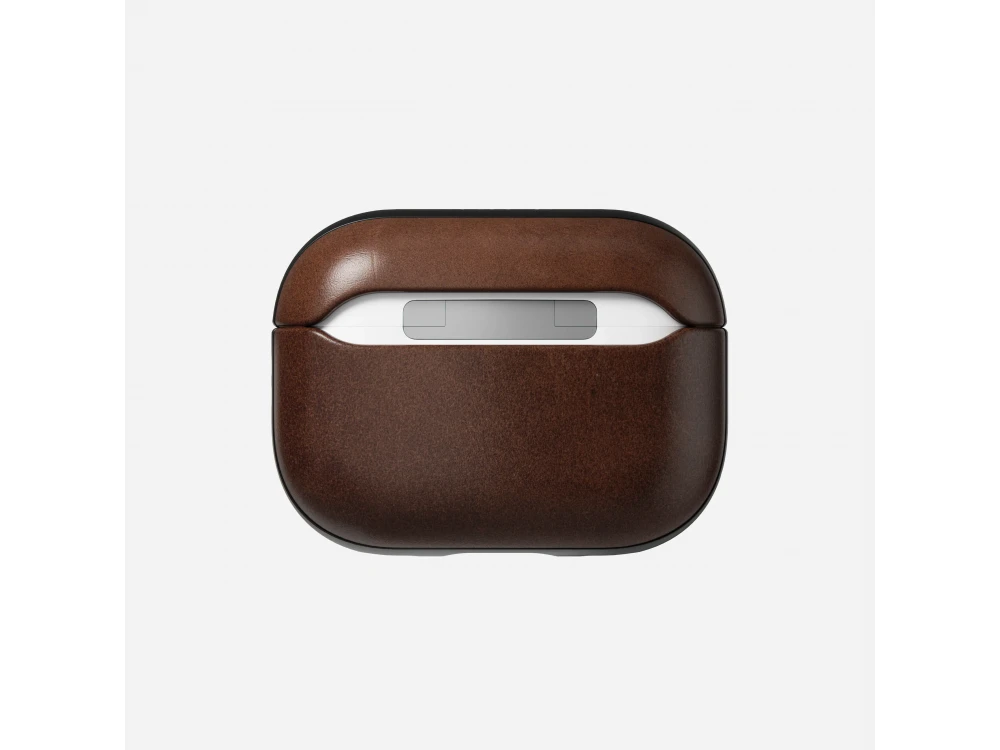 Nomad Modern Leather Case AirPods Pro 2, Θήκη Δερμάτινη Horween Leather from the USA, Rustic Brown