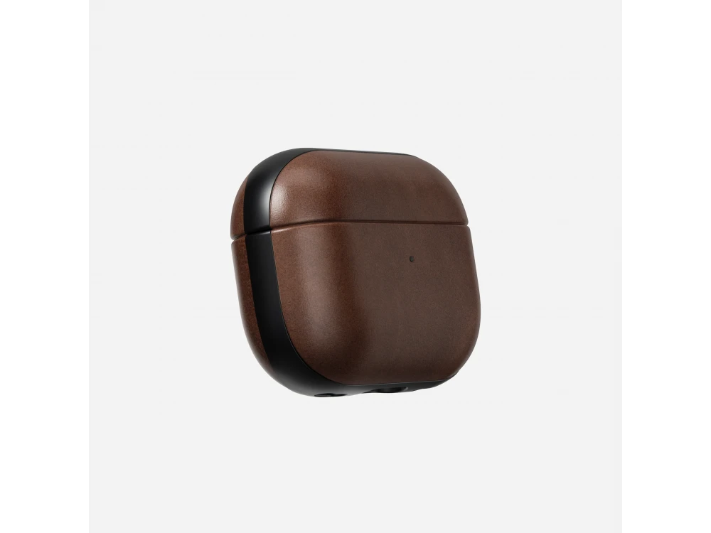 Nomad Modern Leather Case AirPods Pro 2, Leather Case Horween Leather from the USA, Rustic Brown