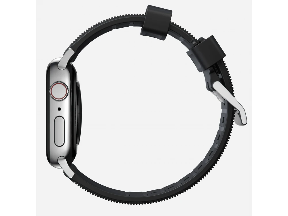 Nomad Rugged Band Apple Watch Ultra 2 / Ultra 1 / 6 / SE / 9 / 8 / 7 - 45 / 49mm, Ανταλλακτικό Λουράκι Σιλικόνη, Black