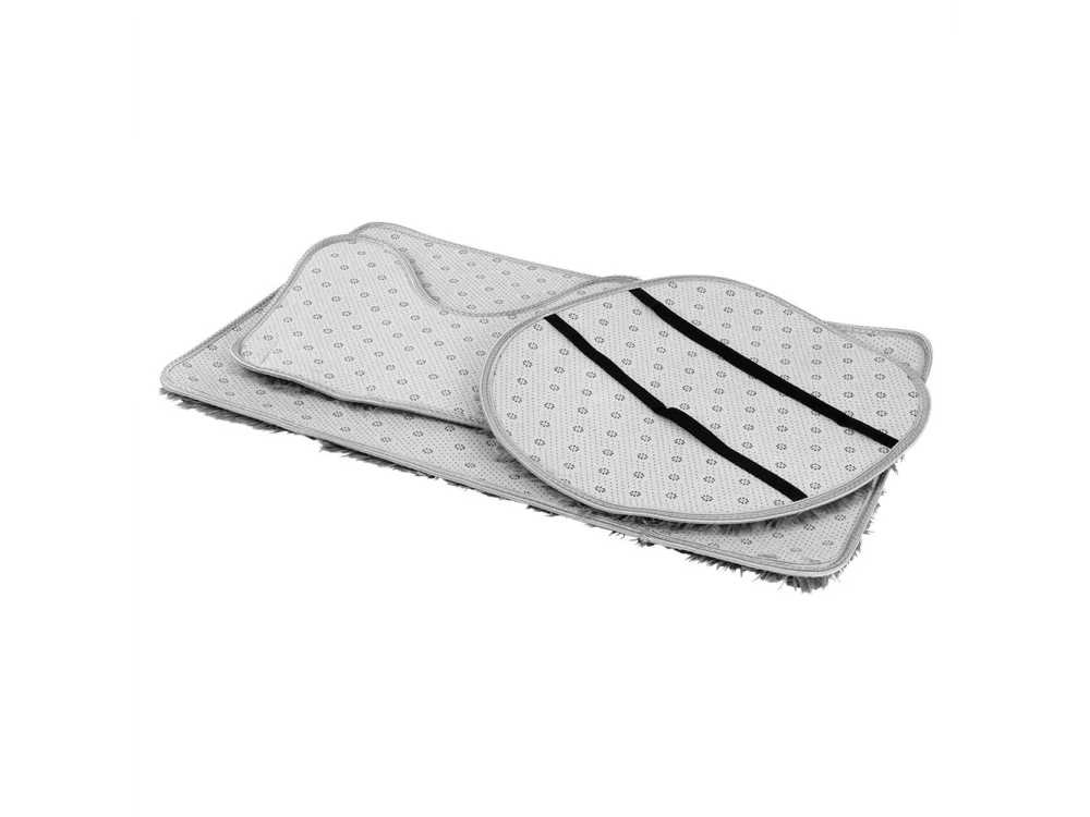 Vilde Non-Slip Bath & Basin Mats Set of 3pcs, Gray
