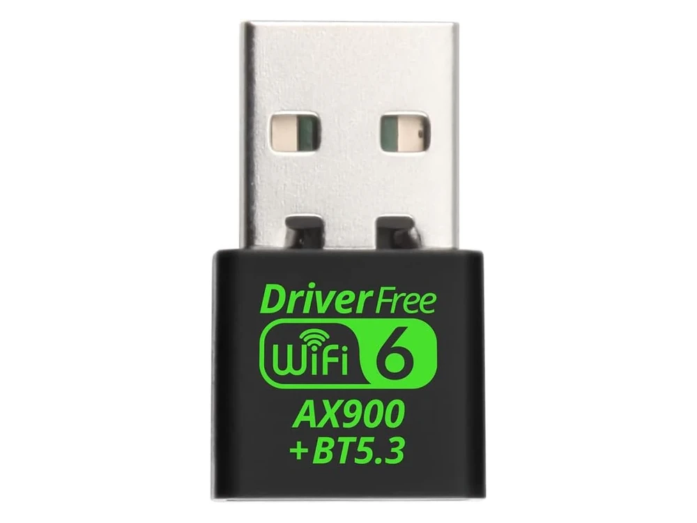 Nordic AX900 WiFi 6 & Bluetooth 5.3 Dual Band 2-in1 Wireless Network Adapter, USB Network Adapter 600Mbps
